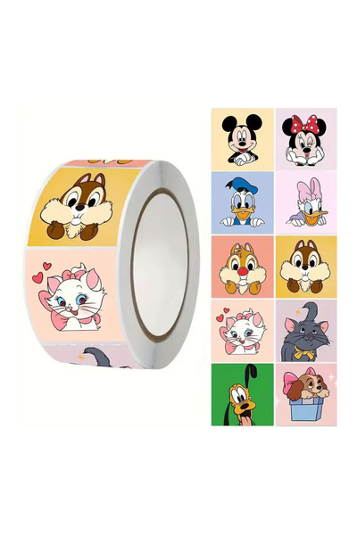 Choice 500PCS 500pcs/Roll Disney Cartoon Mickey Mouse Seal Label Stickers Cut...