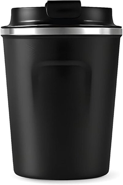 fitto 380ml Double-Walled Insulated Stainless Steel Coffee Mug with Lid, Leak...