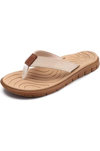 Other KuaiLu flip flops women's soft leather fabric bath slippers yoga mat fo...