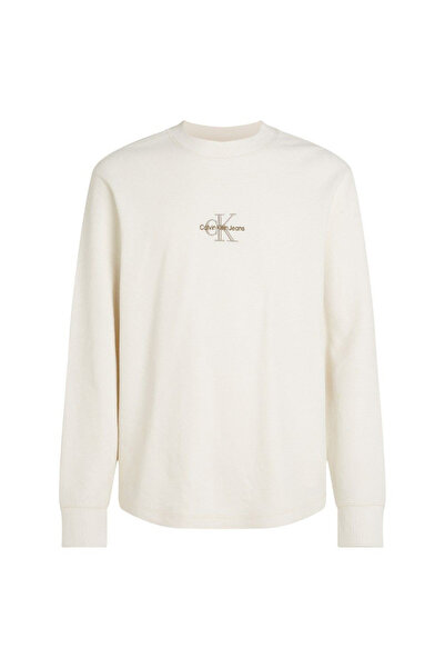 Calvin Klein Tricou cu mânecă lungă pentru bărbați Monologo Waffle LS, mărimea M