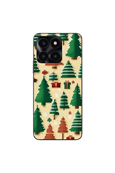 OEM Husa compatibila cu Honor X6a Silicon Gel Tpu Model Pixel Art Christmas T...