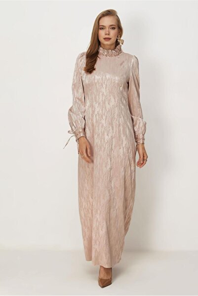 Alvina Saten Jacquard Dress 46519