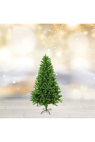 OEM Brad artificial 120 cm, doua culori, verde inchis/deschis, PVC, suport me...