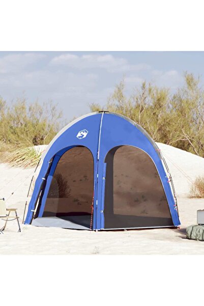 vidaxl Cort de piscina cu acoperis Albastru Azur 366 x 305 x 231 cm