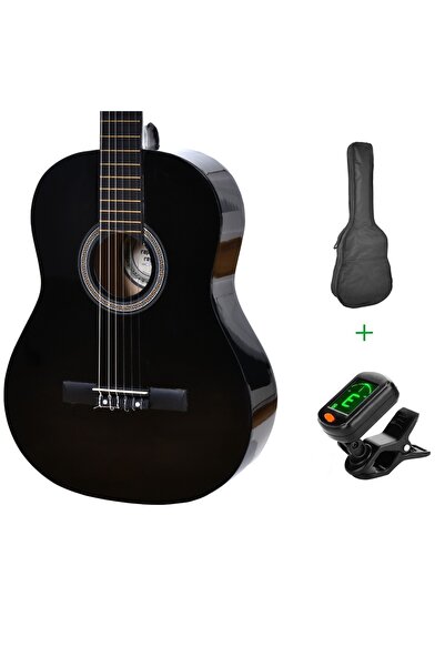 rapsodia reghin Black Classical Guitar with Case and Tuner