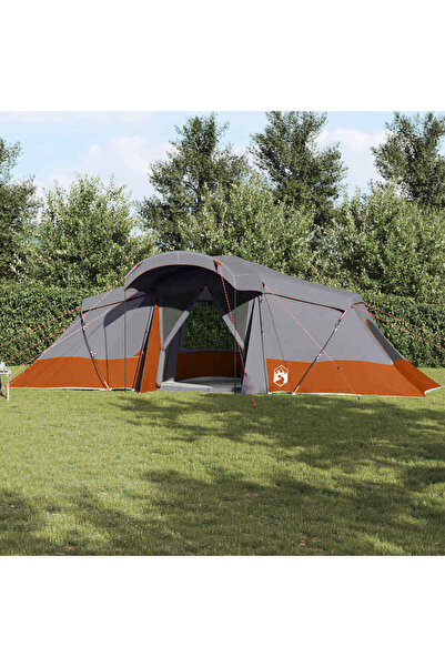 vidaxl Cort de Familie Gri si Portocalie 721 x 335 x 212 cm