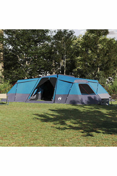 vidaxl Cort de Familie cu acoperis albastru 833 x 585 x 216 cm tafta