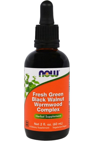 Now Foods Fresh Green Black Walnut Wormwood Complex, 2-Ounce (Pack of 2)