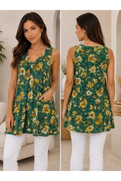 WOMEN Women's long tank top with Printed