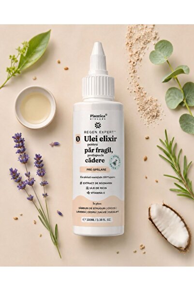 Plantica Biolabs – Regen Expert Ulei Elixir pentru Păr Fragil, Predispus la C...
