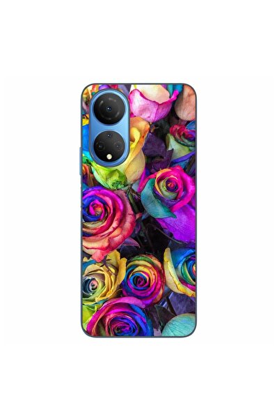OEM Husa compatibila cu Honor X7 Silicon Gel Tpu Model Trandafiri Colorati