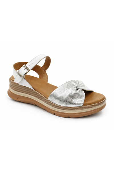 Anna Viotti Women's Sandals natural Leather D22 S571-white-40