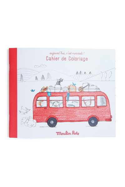 Moulin Roty Caiet cu pagini pre-illustrate pentru desen