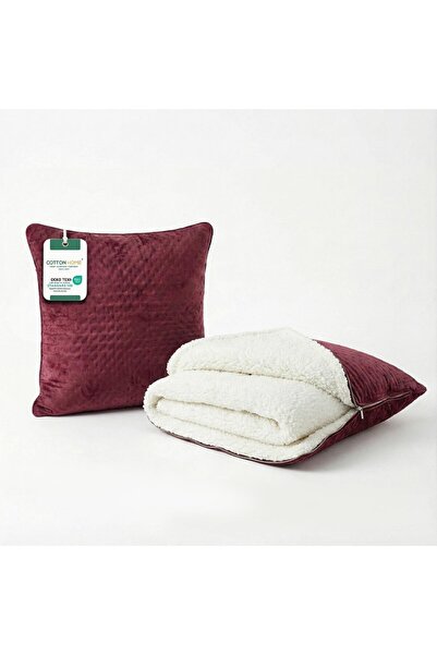 COTTON HOME ® DIY Sherpa Blanket 160x220cm - Ultra-Soft Velvet Throw, Convert...