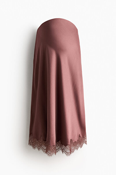 H&M MAMA Dantel Şeritli Slip Etek