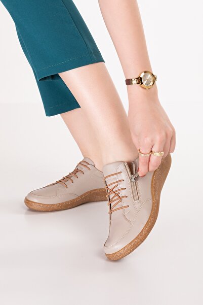 Gondol Genuine Leather Anatomical Sole Comfortable Daily Shoes Usl.2200 Mink