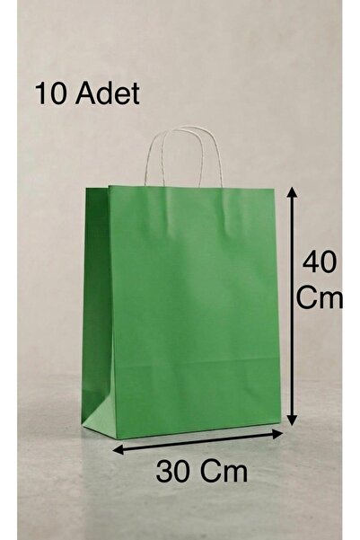 aybaş kağıtçılık 1.Kalite 30x40 Cm ( 10 Adet ) Büyük Boy Yeşil Renkli Kraft K...