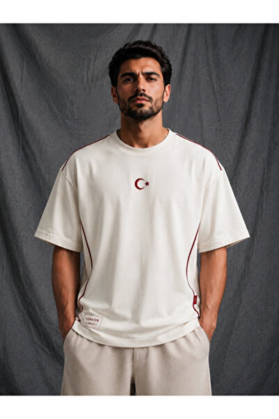 Pivot Ay-Yıldız Oversize (Beyaz)
