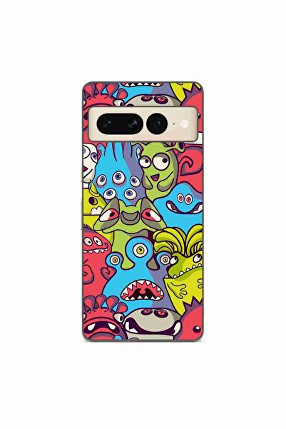 OEM Husa compatibila cu Google Pixel 8 Pro Silicon Gel Tpu Model Squishi Mons...