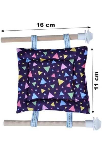 Yıldızan TAMGÜN Pat pentru păsări din țesătură moale Pat pentru păsări Lățime...