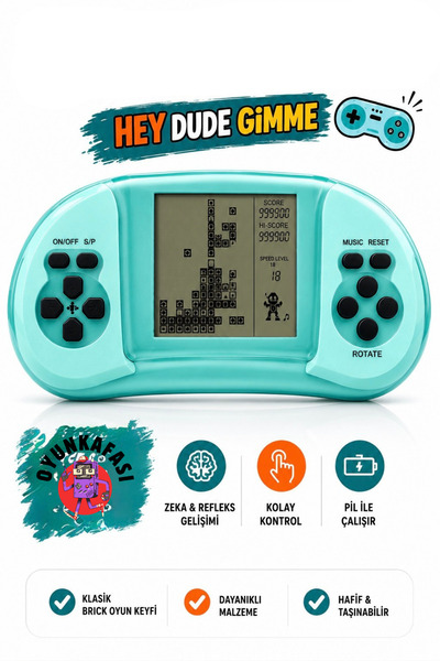 OYUNKAFASI Retro El Konsolu Taşınabilir Mini Oyun Konsolu Klasik LCD Oyun Cih...