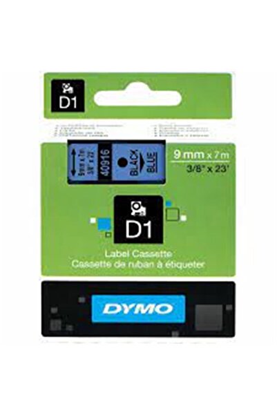Dymo S0720710 d1 spare strip 9 mmx7mt blue-black 40916