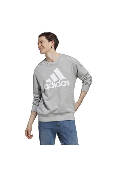 adidas Hanorac French Terry Esențial pentru Bărbați cu Logo Mare S
