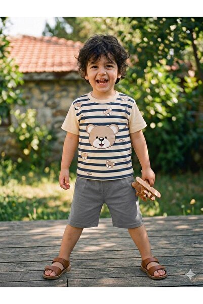 Milanlı Kids Boy's Cotton Summer Set (Top and Bottom)