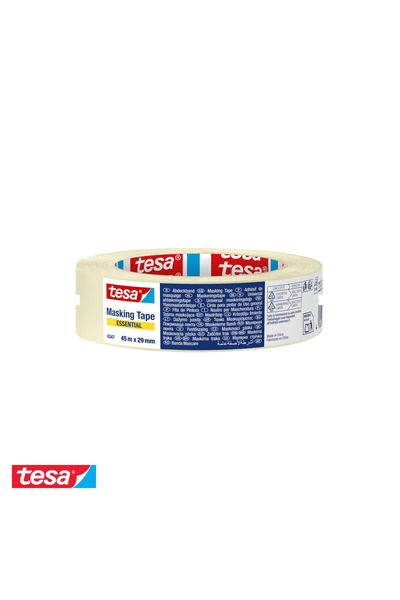 Tesa masking tape, crepe paper with rubber adhesive, 45m x 29mm, for indoor use