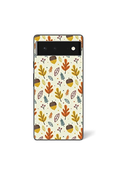 OEM Husa compatibila cu Google Pixel 6 Silicon Gel Tpu Model Autumn Pattern