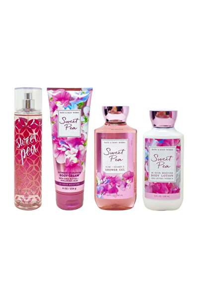 Bath & Body Works رذاذ عطري برائحة البازلاء الحلوة، كريم للجسم، جل استحمام، و...