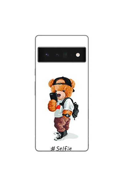 OEM Husa compatibila cu Google Pixel 6 Pro Silicon Gel Tpu Model Bear Teddy S...