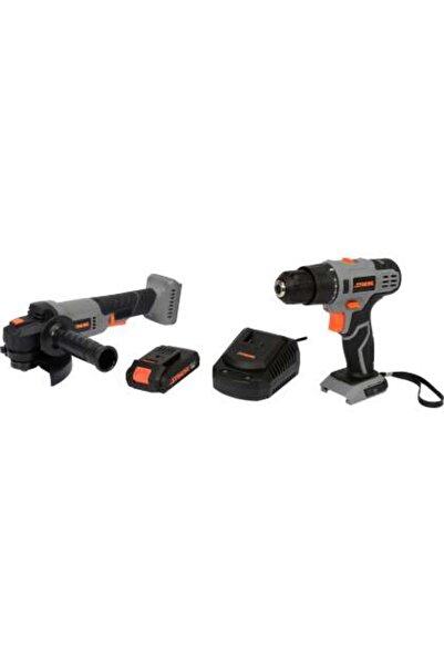 Sthor Set 20V Autofiletantă 26Nm, Polizor Unghiular 125Mm, Încărcător Șiacumu...