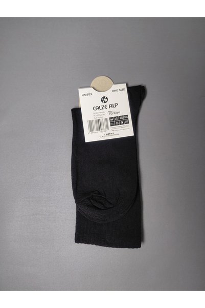 Calzealp 12-Pack Simple Long Black Socks