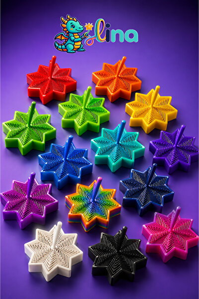ümit toys Lina - Star Fidget Viral - Spiral İllüzyon Stres Oyuncağı