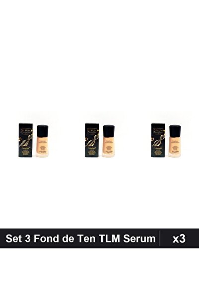 TLM Set of 3 Serum Foundations SPF 15, 30ml, No. 105, Full Coverage