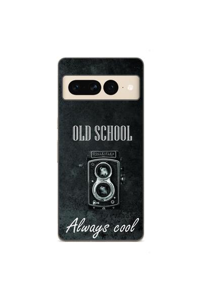OEM Husa compatibila cu Google Pixel 7 Pro Silicon Gel Tpu Model Retro Camera