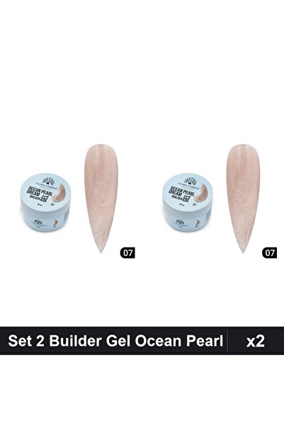 global fashion Set 2 Builder Gel Ocean Pearl Dream Nr.07 15g, Constructie Ung...