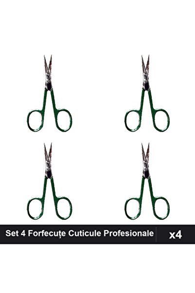 One Group Set 4 Forfecuțe Profesionale Cuticule One Group, Clești Unghiere Ma...