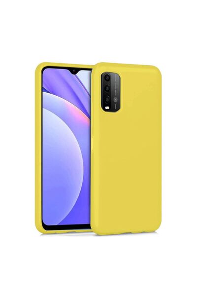 OEM Xiaomi Redmi 9t Case Nano Velvet Silicone Inside - Yellow