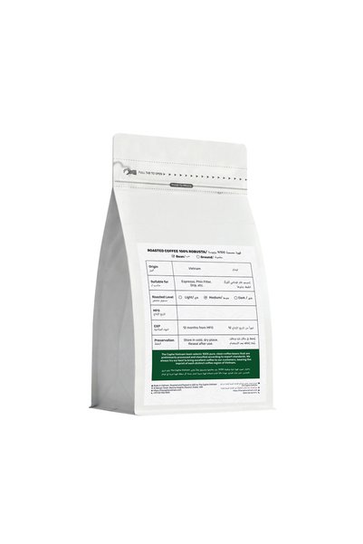 The Caphe Vietnam Fine Robusta Coffee – Anaerobic Natural Process (Single Origin, Whole Beans) 250g | Medium Roast, Fruity & Complex, Freshly Roasted in Dubai