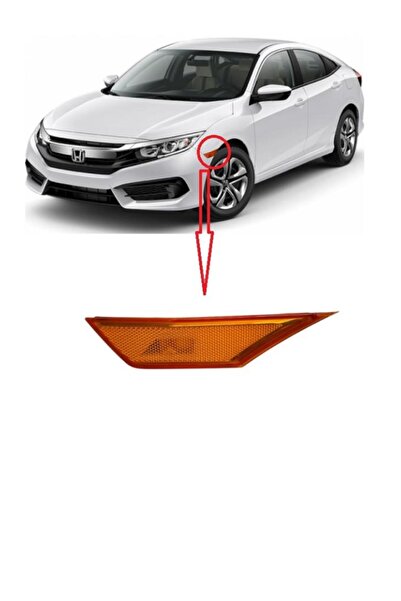 jakuza Honda Civic Fc5 Çamurluk Sinyali Sol Sarı 2016-2017-2018-2019-2020-2021