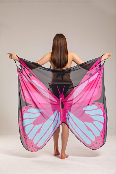 RAPAPA Butterfly Patterned Pareo Beach Dress 2000