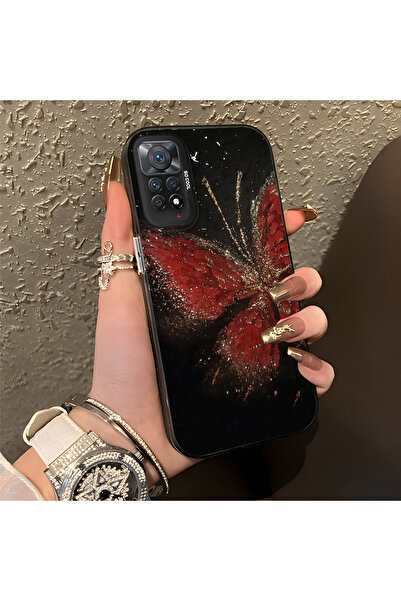ARTISHELL Redmi Note 11 Pro 4G/5G Uyumlu Güzel Kelebekli Düşmeye Dayanıklı Te...