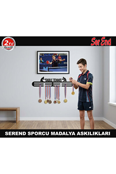 Serend MASA TENİSİ MADALYA ASKISI - ÇELİK METAL - 66 cm - ELEKTROSTATİK TOZ B...