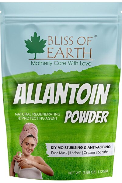 Bliss of Earth Allantoin Powder Face Mask Ingredient, 113g | Skin Soothing Cosmetic Powder, High Purity Formula