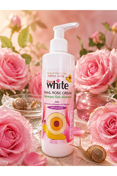 ROSE WHİTE Salyangoz özlü gül kremi