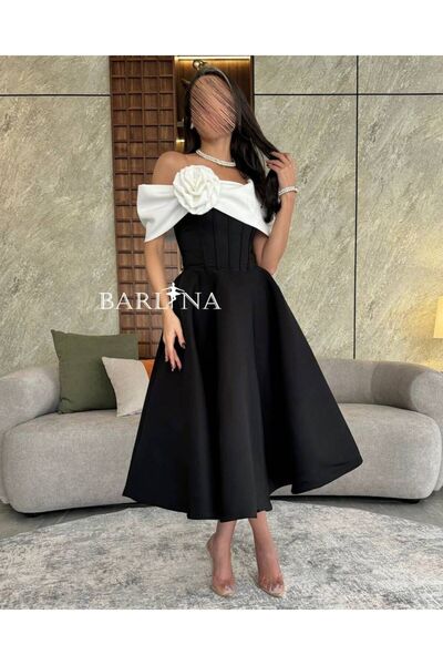 LMAURA Black Midi Dress for Eid