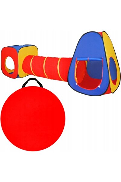 KRUZZEL Kids Play Tent 3-in-1 Tipi Tunnel Playhouse Outdoor Indoor Set