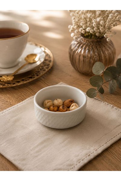 Karçiçeği Home Güral 6-Piece Porcelain Snack and Breakfast Bowl Set 8 cm